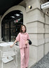 Spring Casual Linen Half Sleeves Shirts With Loose Trousers Sets